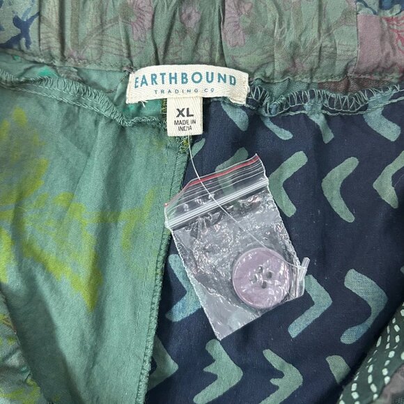 NEW Earthbound Trading Patchwork Ankle Pants Harem Size XL Women's - Picture 5 of 5